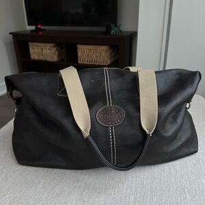 ROOTS Vintage Leather Weekender Bag